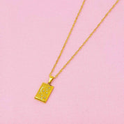 18K Gold Shimmer And Sparkle Pendant Necklace