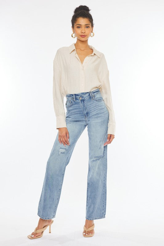 90’s Wide Leg Straight Jeans - Jeans