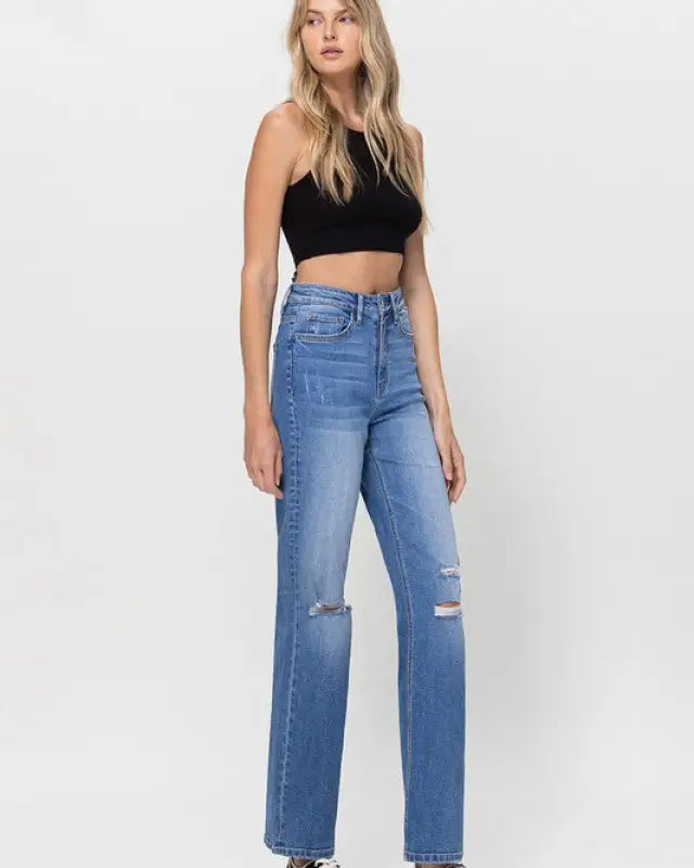 90’s Dad Jeans Medium Denim - Jeans