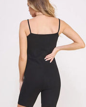 ACTIVE SPAGHETTI STRAP FITTED UNITARD ROMPER