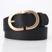Allie Vegan Leather Belt - Black / OS