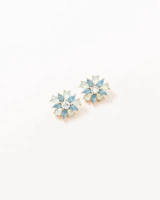 Amaryllis Stud Earrings - Blue / OS