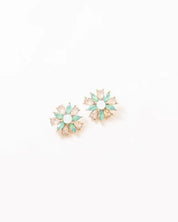 Amaryllis Stud Earrings - Green / OS