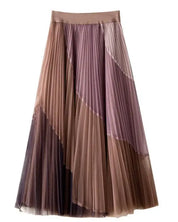 Amelia Double - Layered Skirt  - Plum / OS