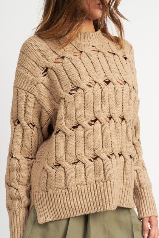 Amya Open Knit Sweater