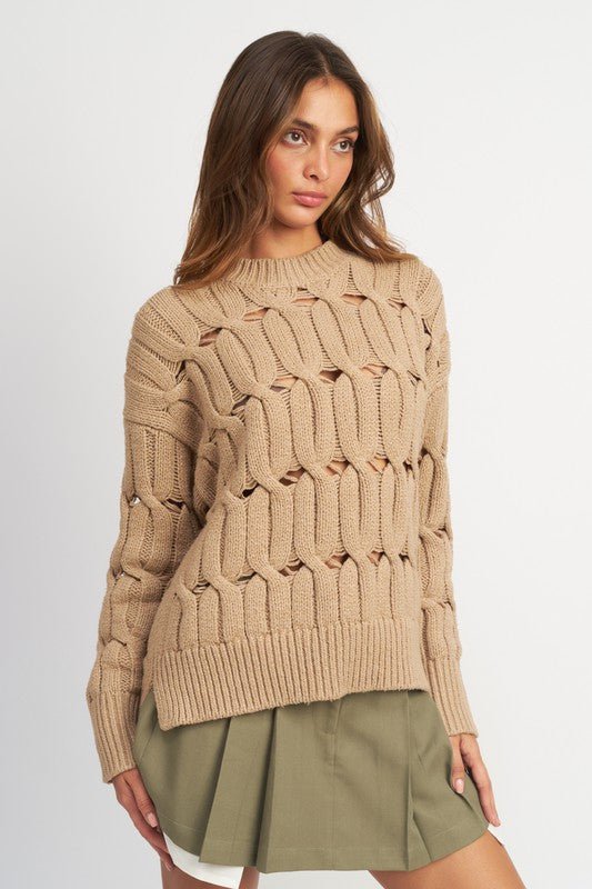 Amya Open Knit Sweater