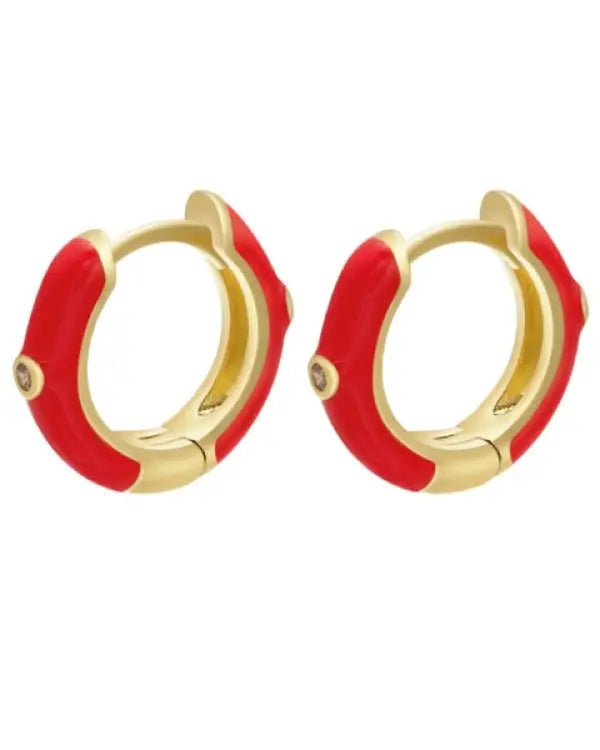 Angie Earrings - Red / OS