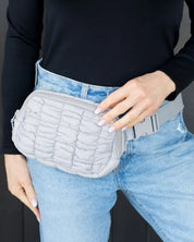 Anya Quilted Puffer Sling Belt Fanny Bum Bag