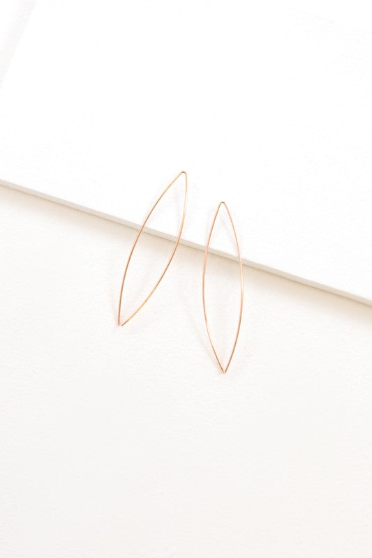 Arc Threader Earrings - Rose Gold / OS