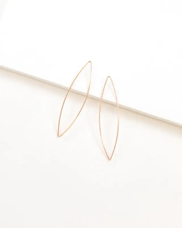 Arc Threader Earrings - Rose Gold / OS