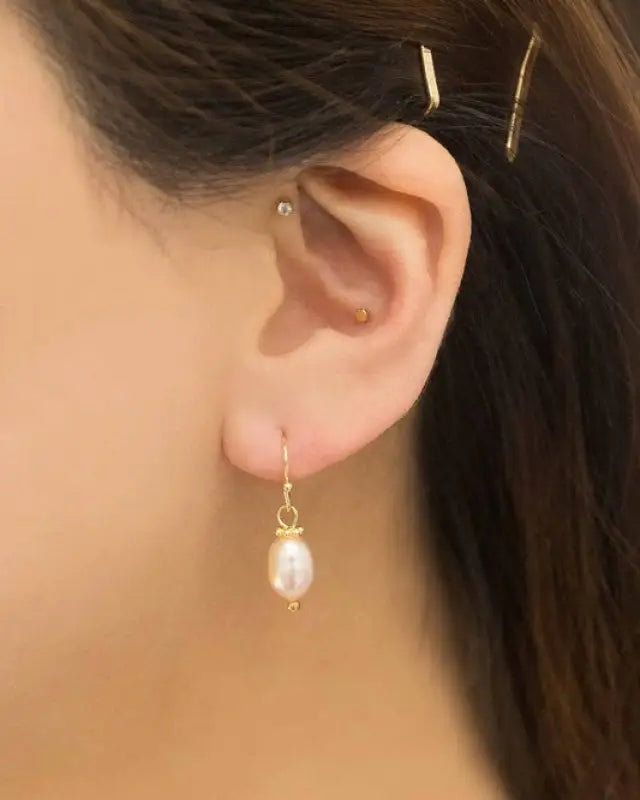 Arca Pearl Hook Earrings