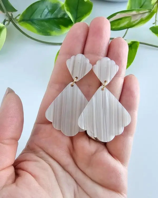 Ariel Earrings - Seashell - Seashell / Onesize