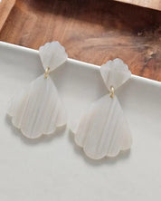 Ariel Earrings - Seashell - Seashell / Onesize