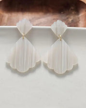 Ariel Earrings - Seashell - Seashell / OneSize