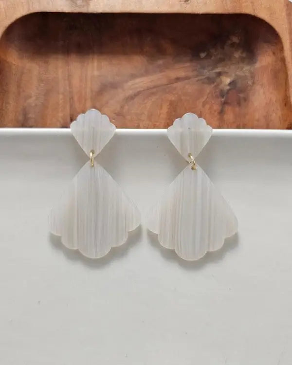 Ariel Earrings - Seashell - Seashell / OneSize