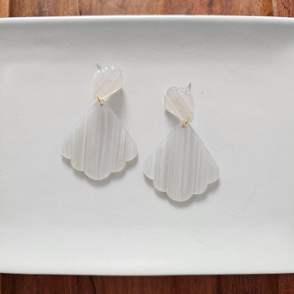 Ariel Earrings - Seashell - Seashell / Onesize