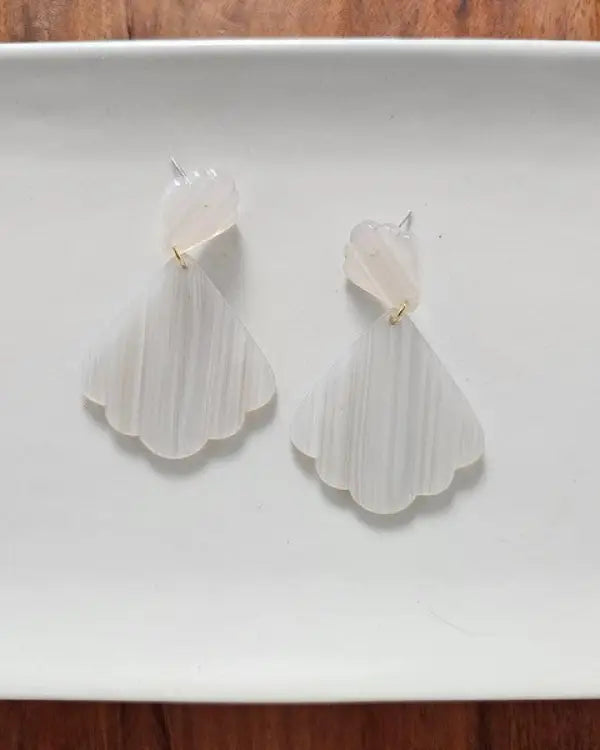 Ariel Earrings - Seashell - Seashell / Onesize