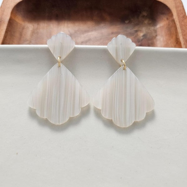 Ariel Earrings - Seashell - Seashell / Onesize