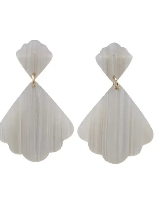 Ariel Earrings - Seashell - Seashell / OneSize