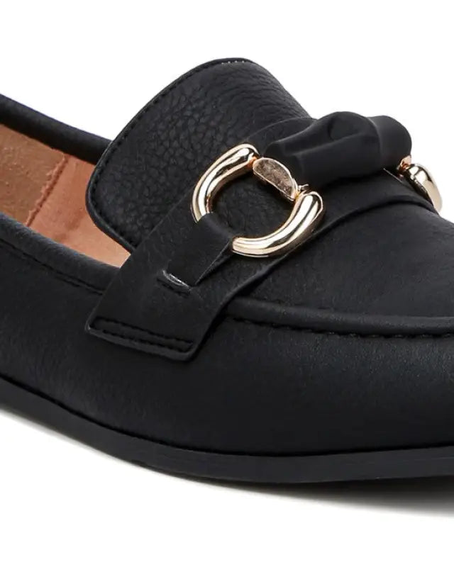 Asher Horsebit Embellished Raffia Loafers