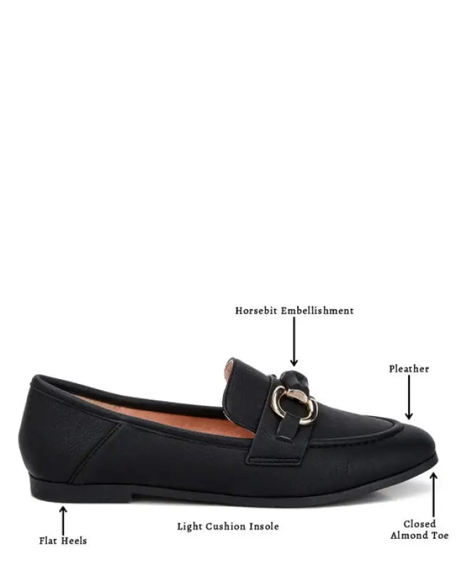 Asher Horsebit Embellished Raffia Loafers