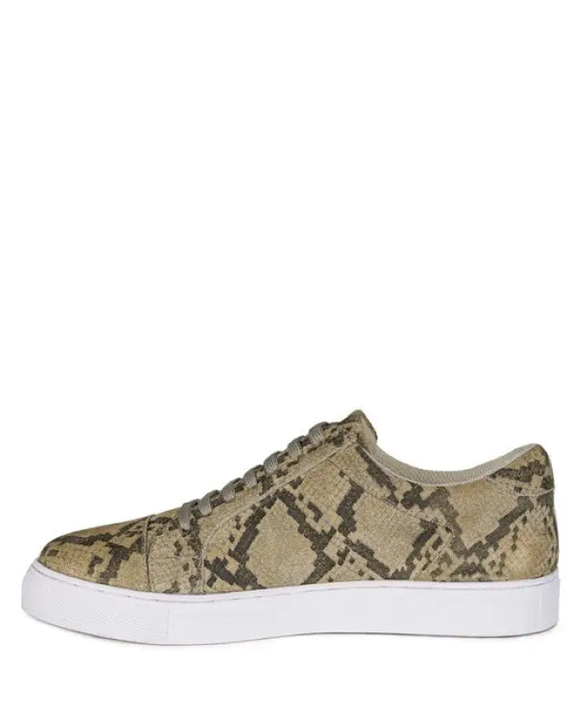 ASHFORD FINE SUEDE HANDCRAFTED SNEAKERS - Natural Snake / 5