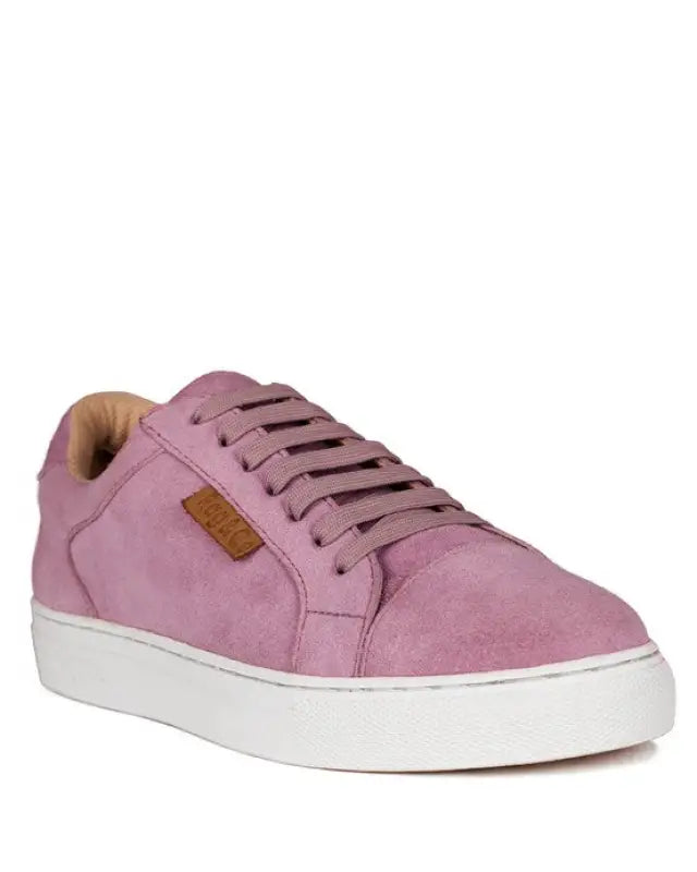 ASHFORD FINE SUEDE HANDCRAFTED SNEAKERS - Pink / 5