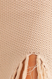 Ashton Tassel Knit Midi Skirt