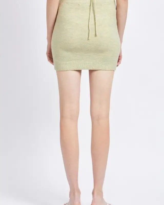 Asymmetrical Button Up Mini Skirt