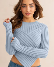 Asymmetrical Hem Sweater Top