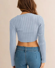 Asymmetrical Hem Sweater Top