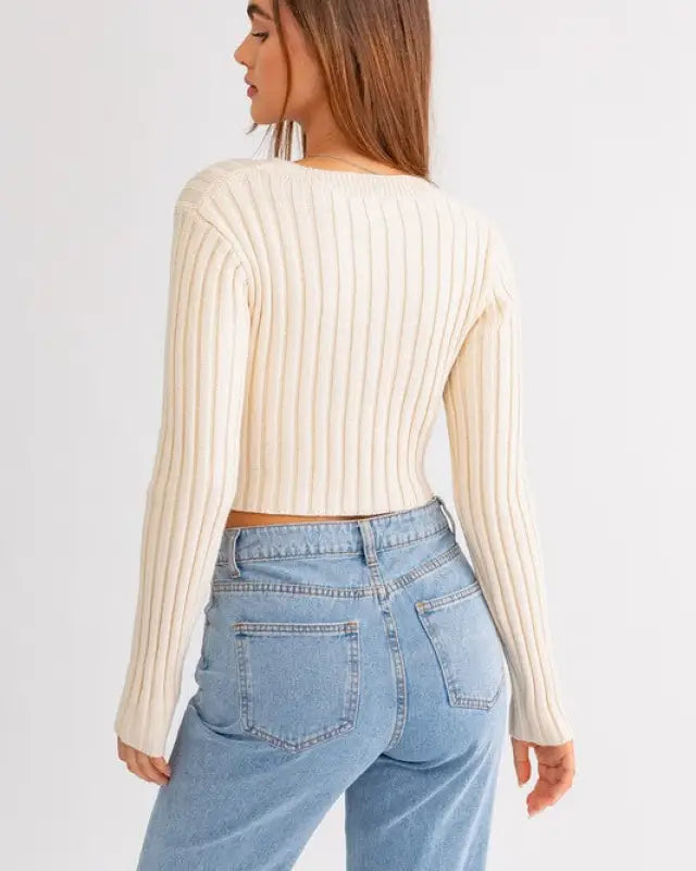 Asymmetrical Hem Sweater Top