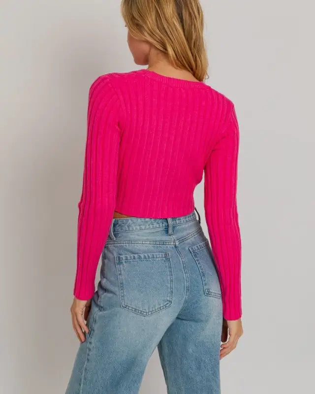 Asymmetrical Hem Sweater Top