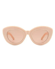 Aubrie Retro Round Women Cat Eye Sunglasses