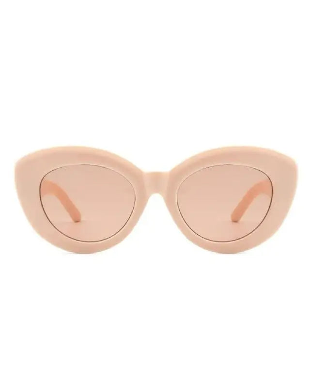 Aubrie Retro Round Women Cat Eye Sunglasses