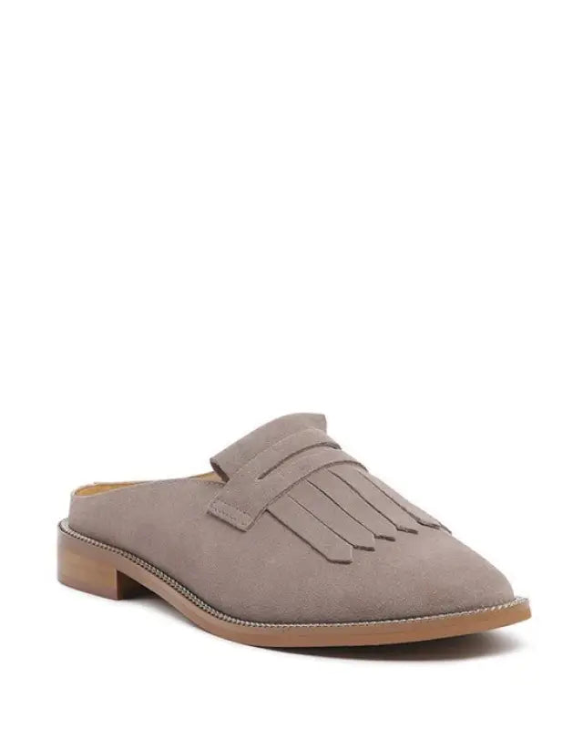 Audra Lena Suede Walking Loafer Mules