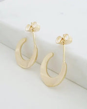 Aura Moon Hoops - Gold / One Size