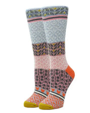 Ava - Women’s Fuzzy crew socks multicolor / WS