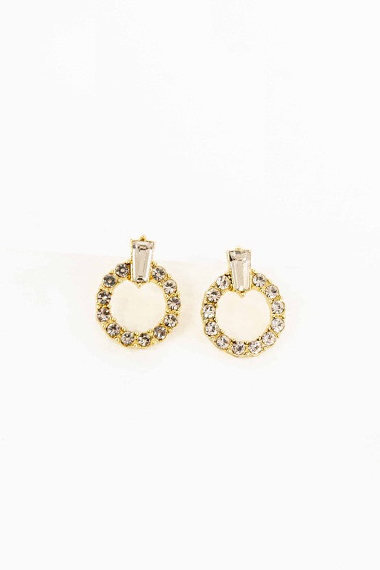 Avery Stone Earrings - Gold / OS