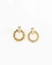 Avery Stone Earrings - Gold / OS