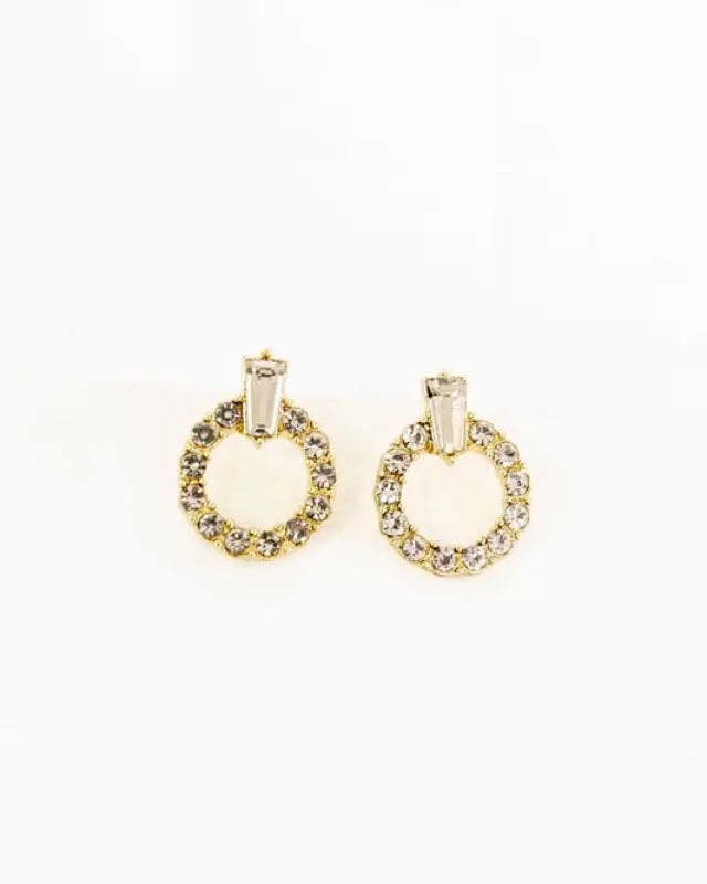 Avery Stone Earrings - Gold / OS