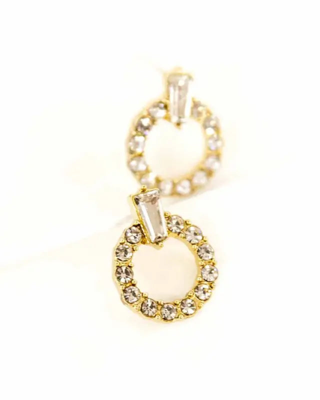 Avery Stone Earrings - Gold / OS