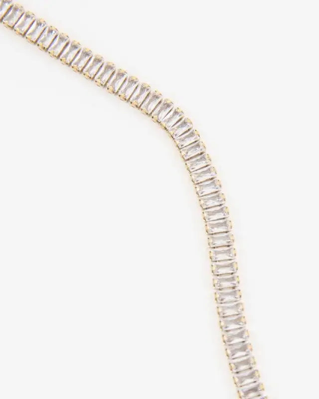 Baguette Stone Tennis Bracelet - Gold / OS