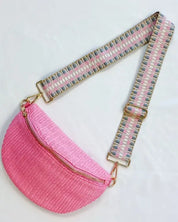 Bahama Breeze Aztec Strap Sling Bag - Pink / One Size