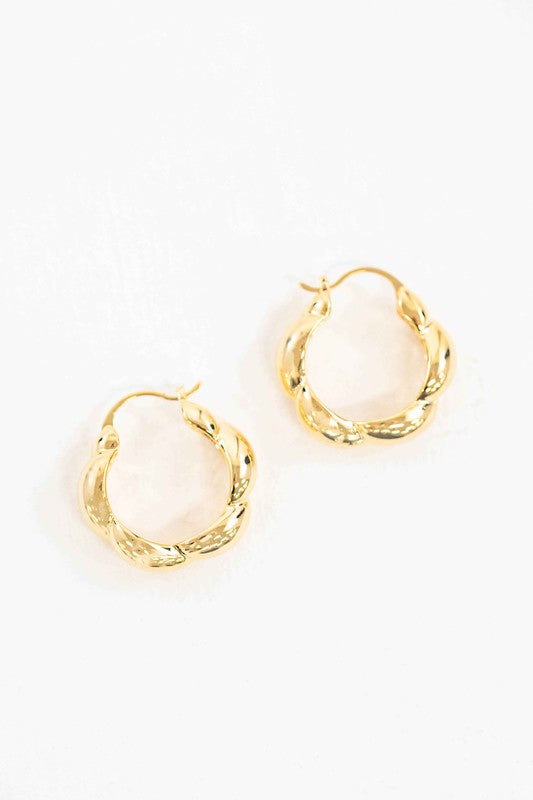 Baker Hoop Earrings - Gold / OS