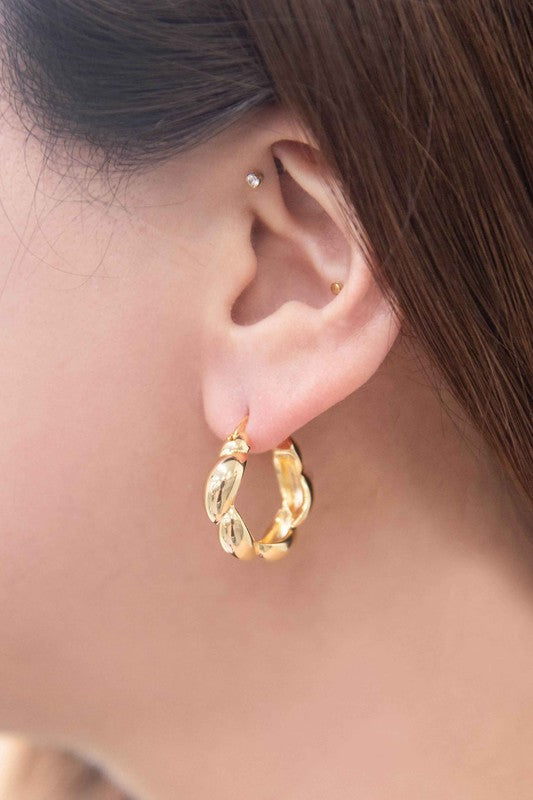 Baker Hoop Earrings - Gold / OS