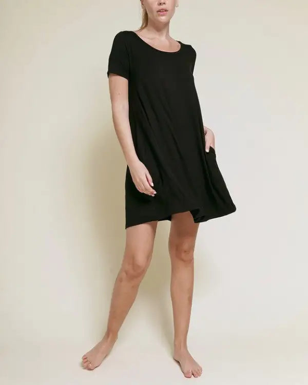 BAMBOO CLASSIC SHORT SLV DRESS