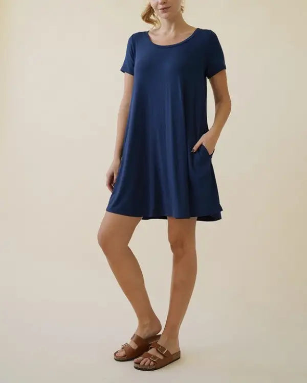 BAMBOO CLASSIC SHORT SLV DRESS