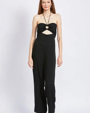 Bandeau Halter Neck Jumpsuit