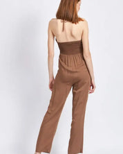 Bandeau Halter Neck Jumpsuit